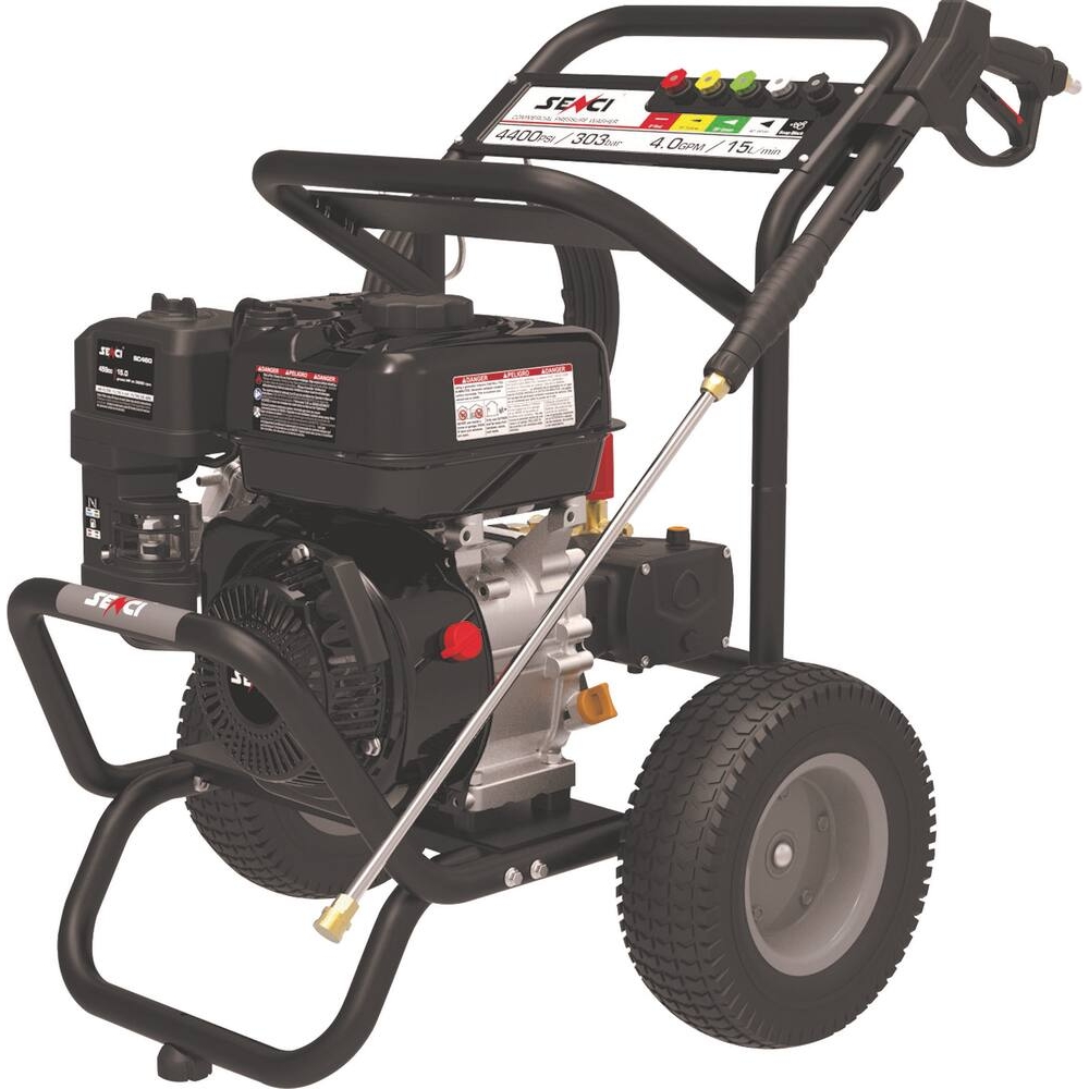 Nettoyeur HP eau froide moteur thermique OHV 14,4 l/min 290 bar avec tuyau 15m SENCI - 64827