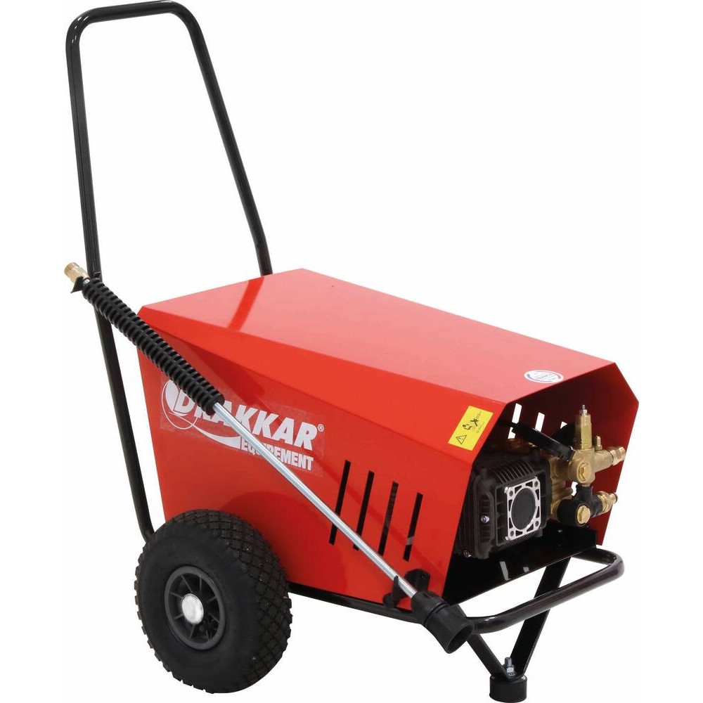 Nettoyeur HP eau froide 380V 21 l/min 170 bar total stop avec flexible 10m DRAKKAR - 64883