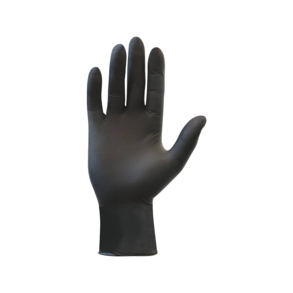 Gant jetable ambidextre nitrile biodégradable 240mm 0,10mm noir T9 - Boîte de 100 - 65025 