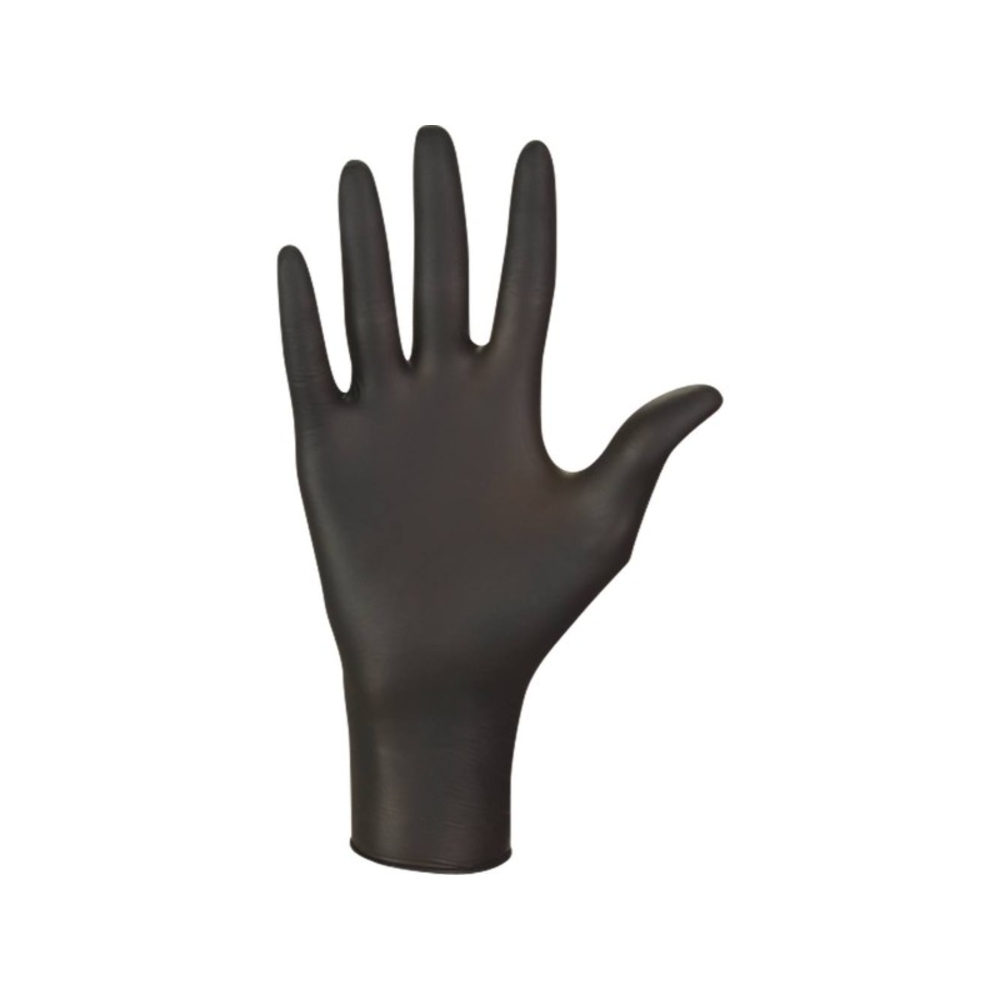Gants jetables ambidextres nitrile 240mm 0,09mm noir T9 MERCATOR - 65035