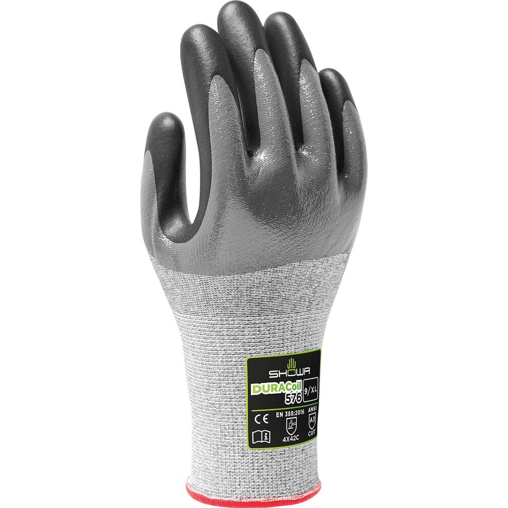 Gants anti coupure enduit nitrile 3/4 dos T9 SHOWA - 65131
