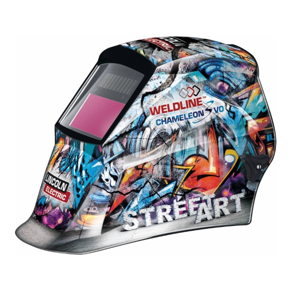 Cagoule de soudage automatique teinte 8/13 vision 97x40mm design StreetArt WELDLINE 65302