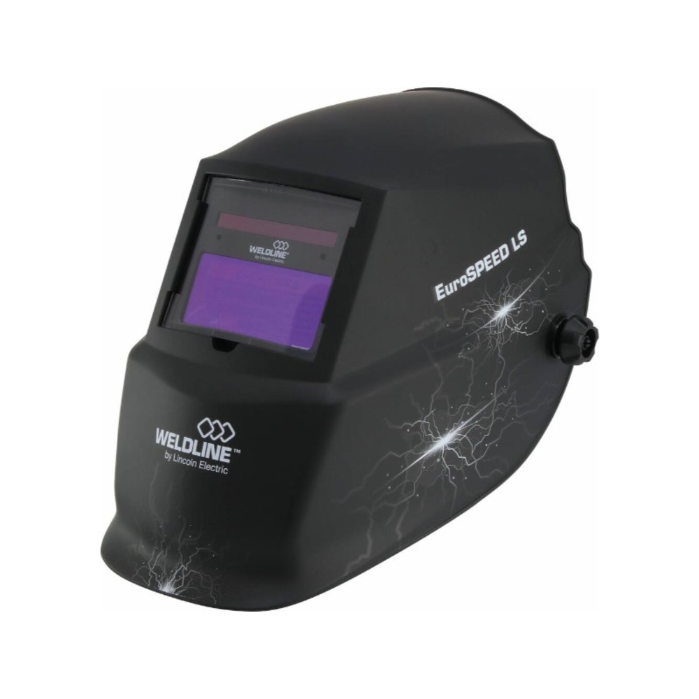 Cagoule de soudage automatique teinte 9/13 vision 98x44mm - design noir-éclair WELDLINE - 65304