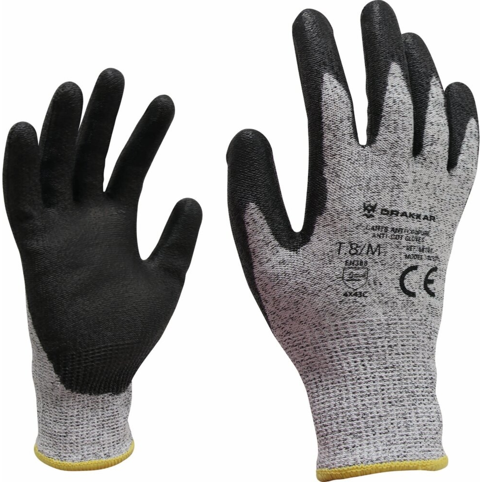 Gants anti-coupures gris - DRAKKAR