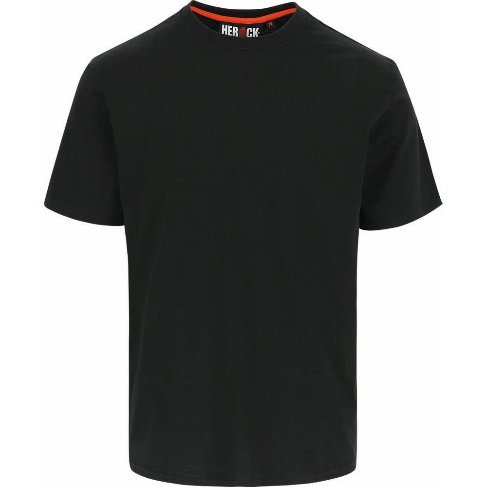 T-SHIRT BASIC 100% COTON NOIR  - HEROCK