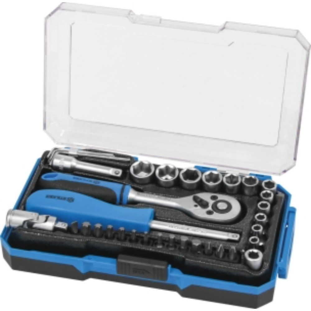 COFFRET DE 35 PCS - DOUILLES 1/4