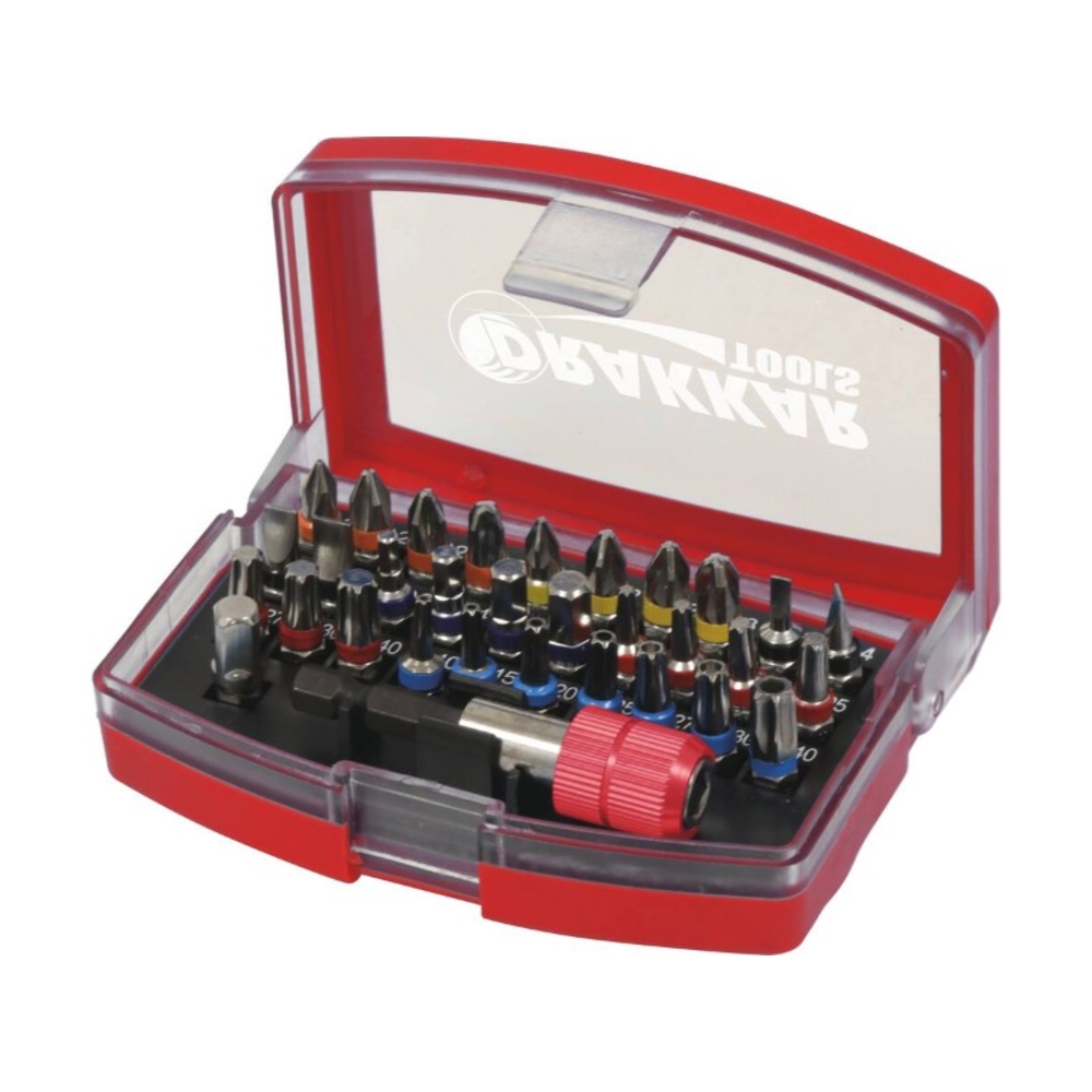 Embout hexagonal 1/4' acier s2 code couleur bague pvc DRAKKAR TOOLS - 68141