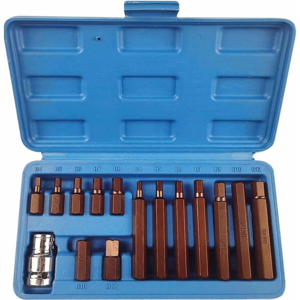 EMBOUT HEXAGONAL 10MM HEXAGONAL DE 4 À 12MM AVEC DOUILLE 1/2