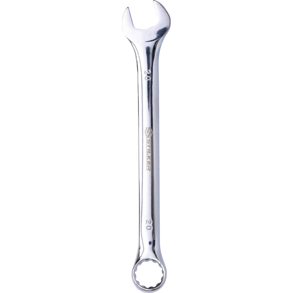 Clé mixte de 20mm full polish - carte STILKER - 68614