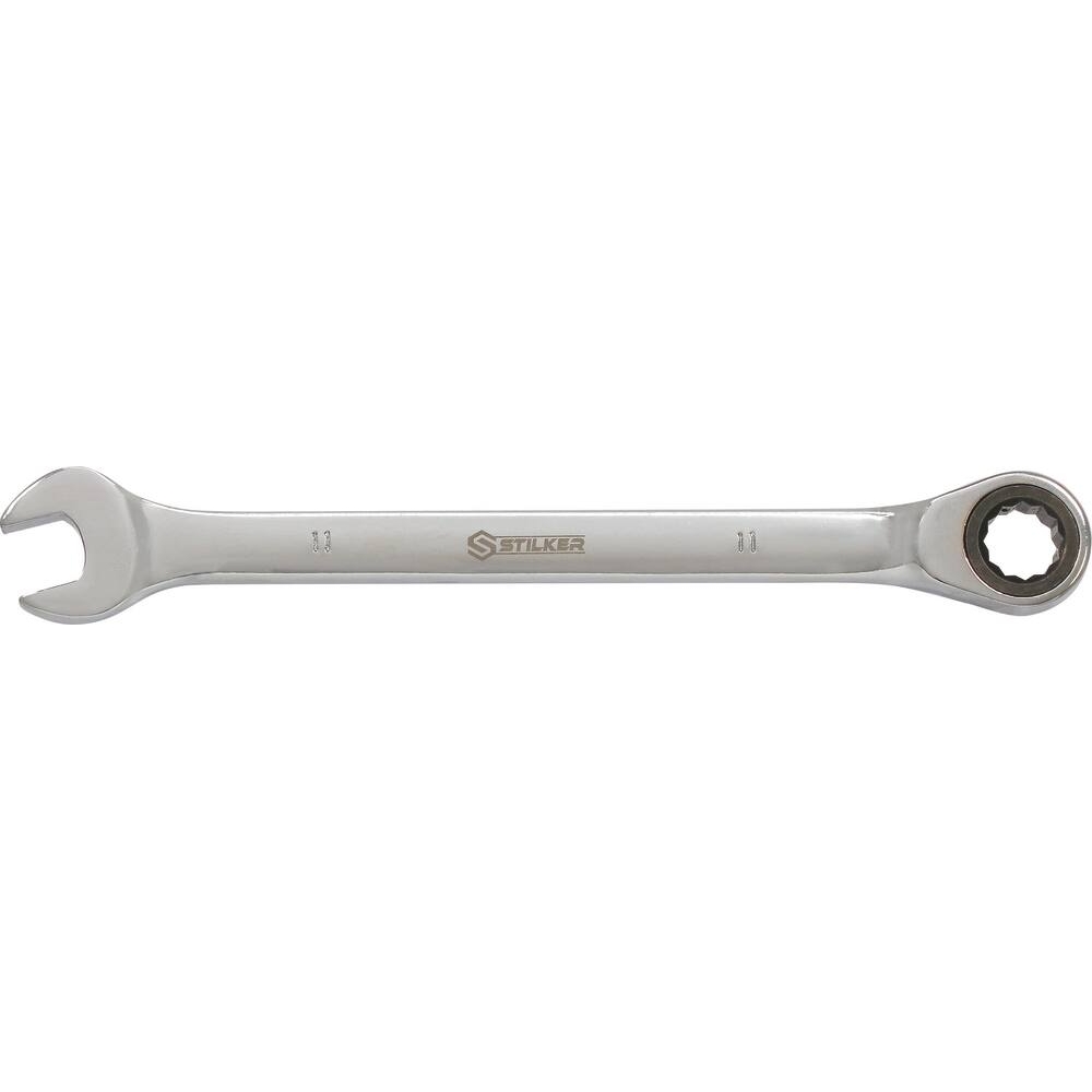 Clé mixte droite à cliquet de 11mm 72 dents - carte STILKER - 68755
