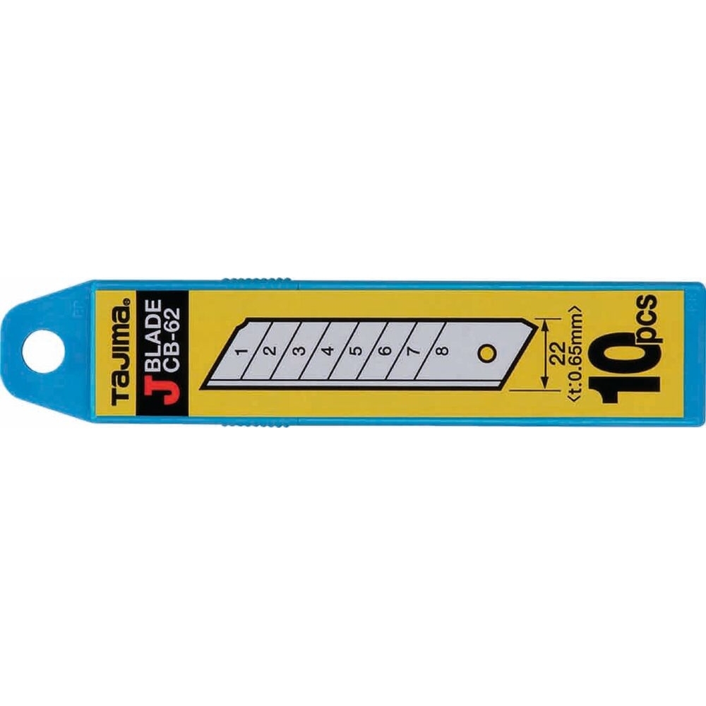 Lames sécables renforcées de 22mm - boîte de 10pièces - TAJIMA - 68874
