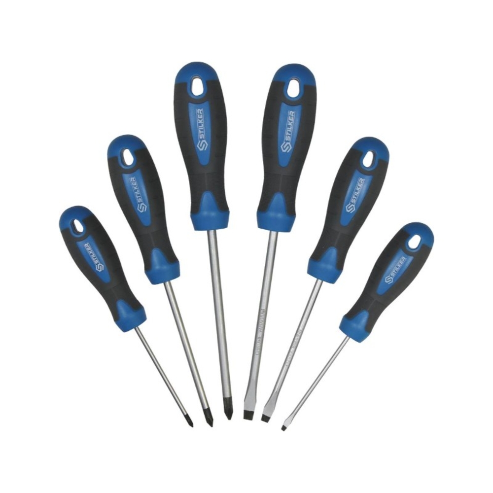 Jeu de 6 tournevis plat et phillips STILKER - 69000