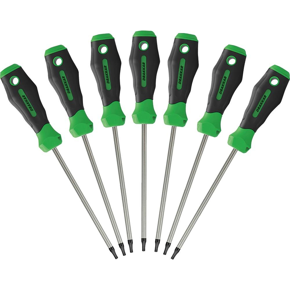 LOT DE 7 TOURNEVIS TORX - DRAKKAR TOOLS - 69018