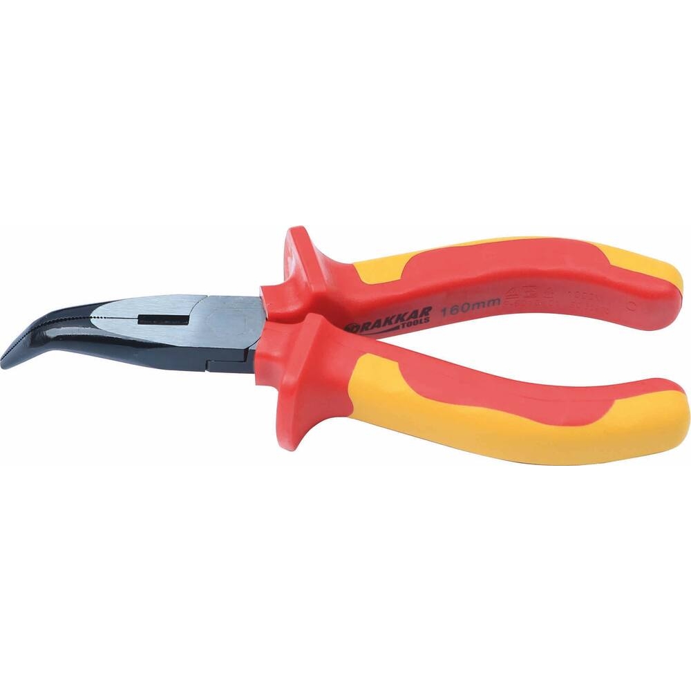 Pince coudée 200mm demi-ronde isolée 1000V DRAKKAR TOOLS - 69806