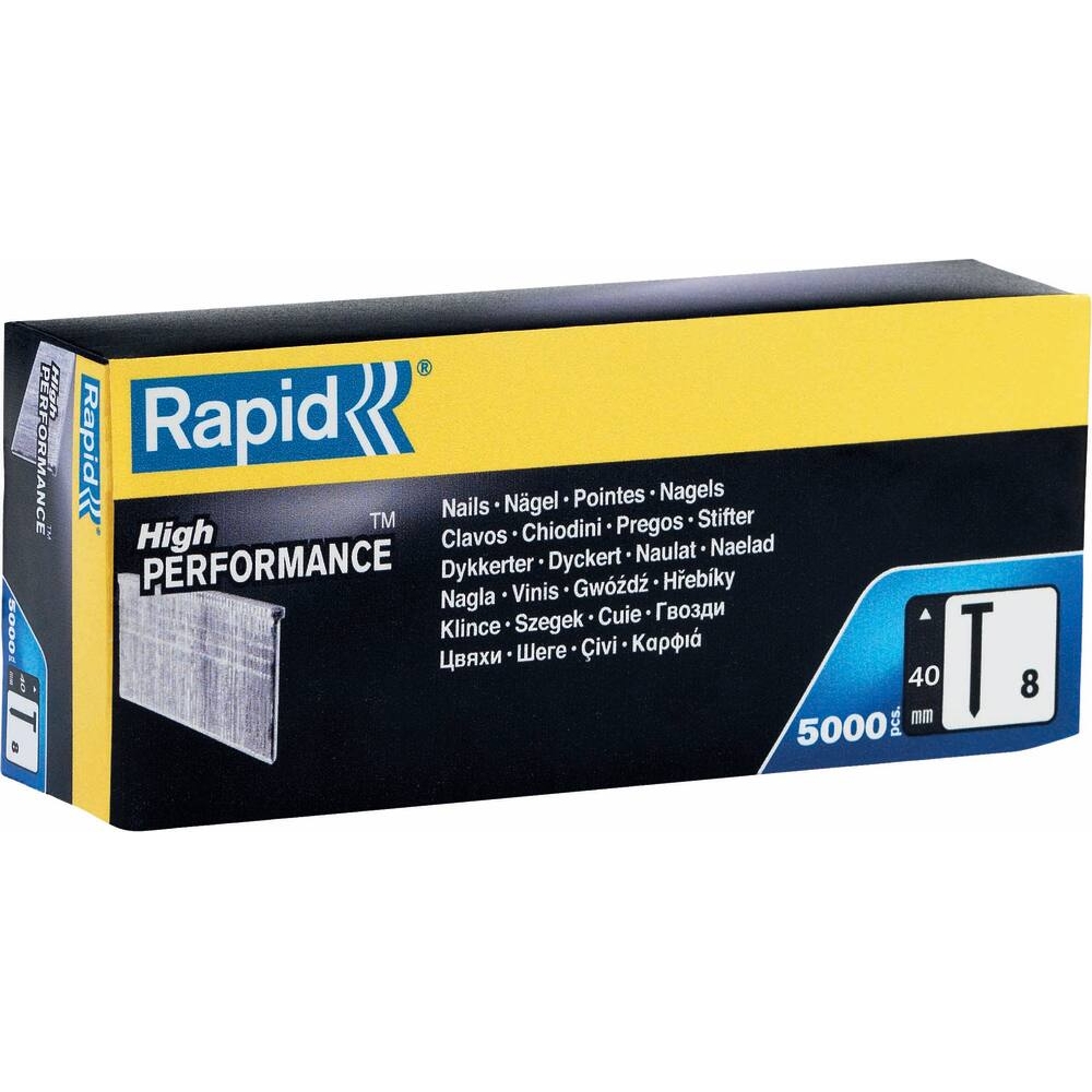 Clous Galva 8/40mm - Boite carton de 5000pcs RAPID - 70741