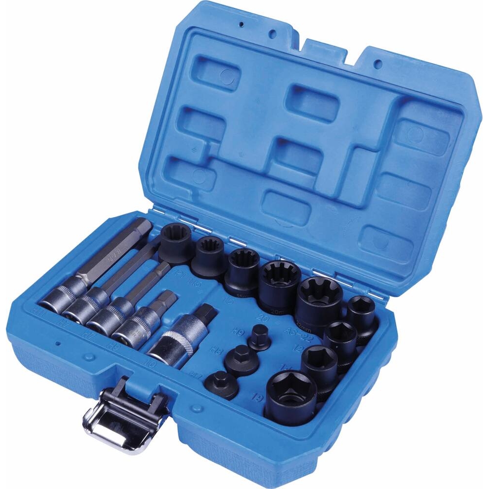 Douilles pour étriers de freins - coffret de 17 pcs STILKER - 71029