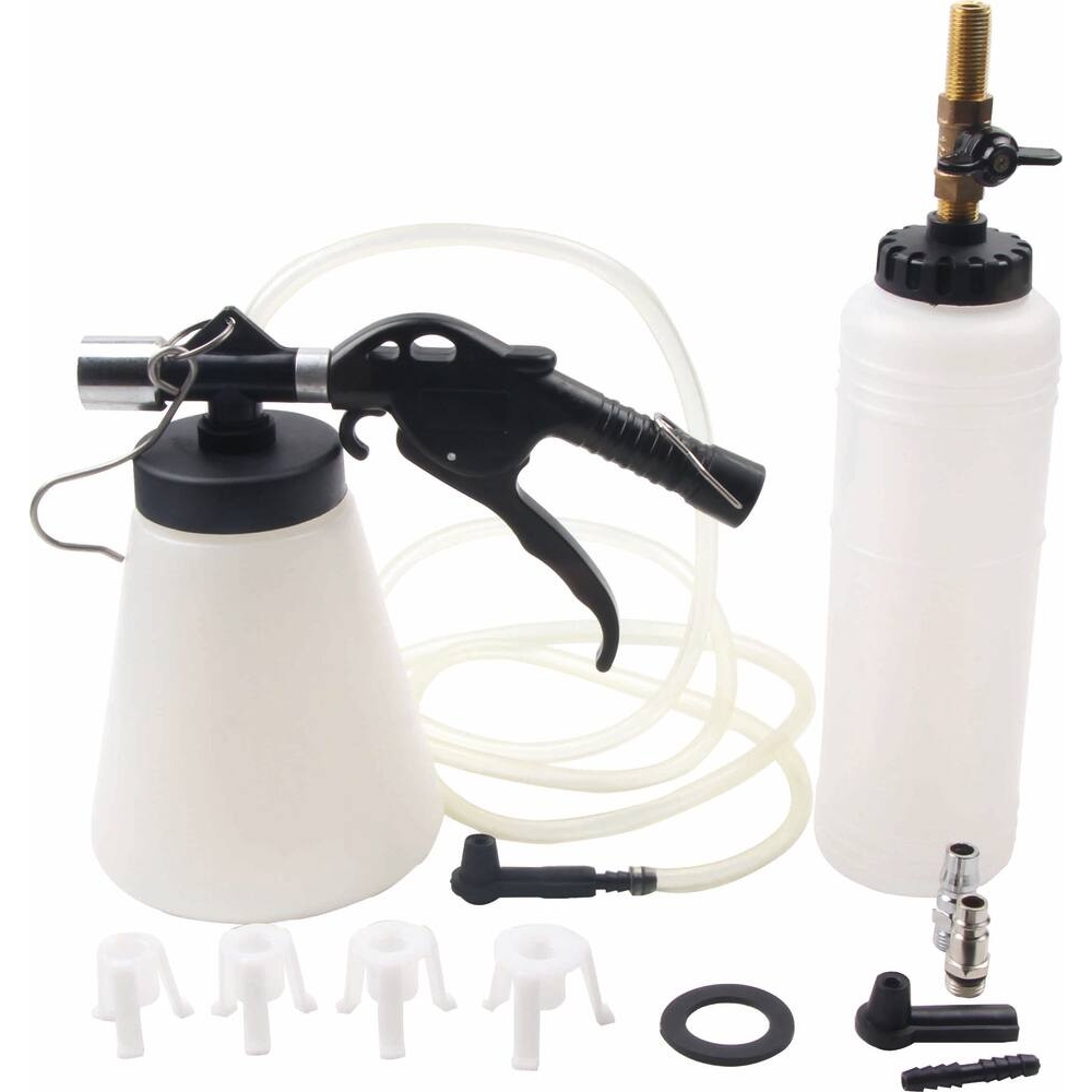 Vidangeur de circuit de frein pneumatique 1L avec bouteille de remplissage STILKER - 71032