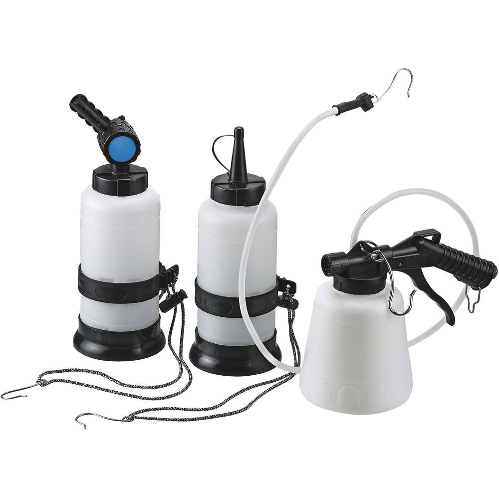 Vidangeur de circuit de frein pneumatique 1L avec 2 bouteilles de remplissage DRAKKAR - 71091