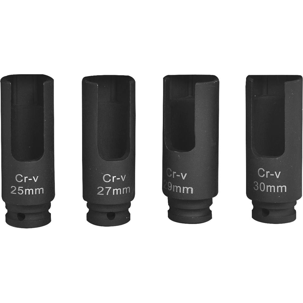 Douille fendue pour tête injecteur diesel - coffret de 4 pcs DRAKKAR TOOLS - 71158
