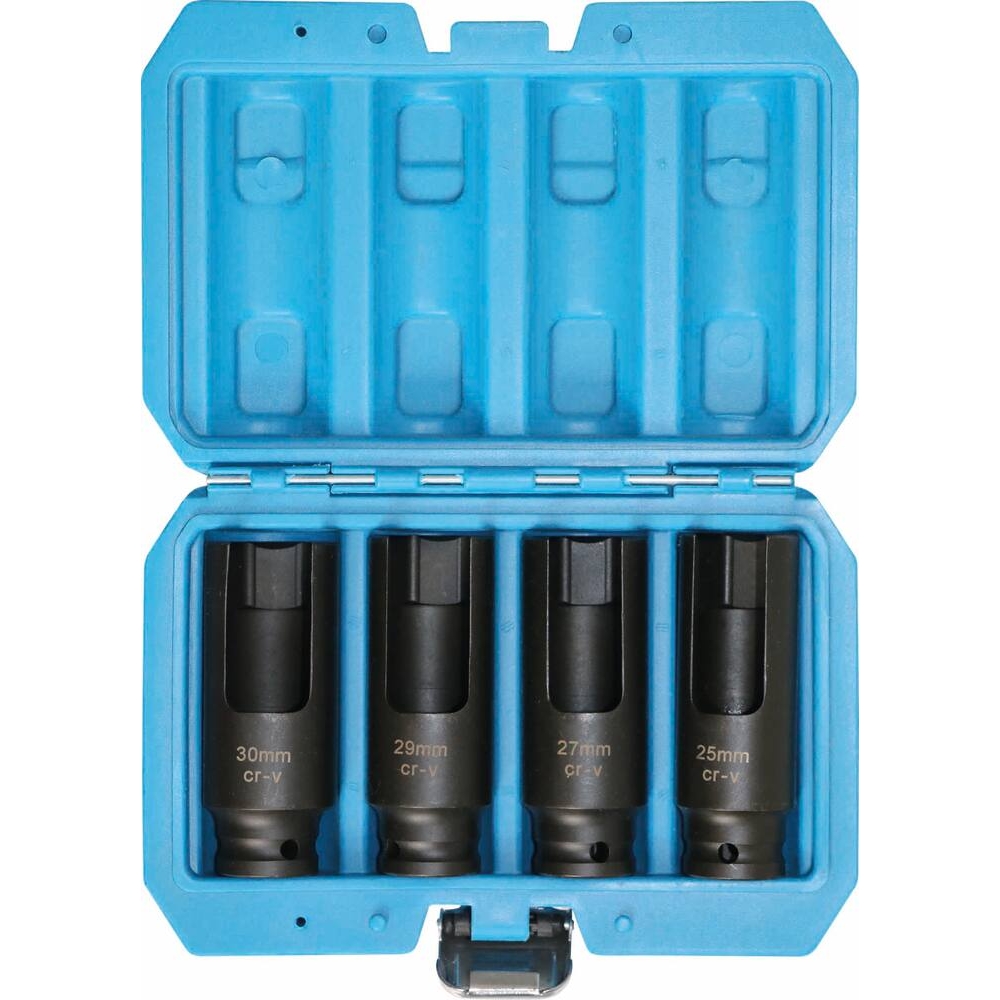 Douille fendue pour tête injecteur diesel - coffret de 4 pcs STILKER - 71232