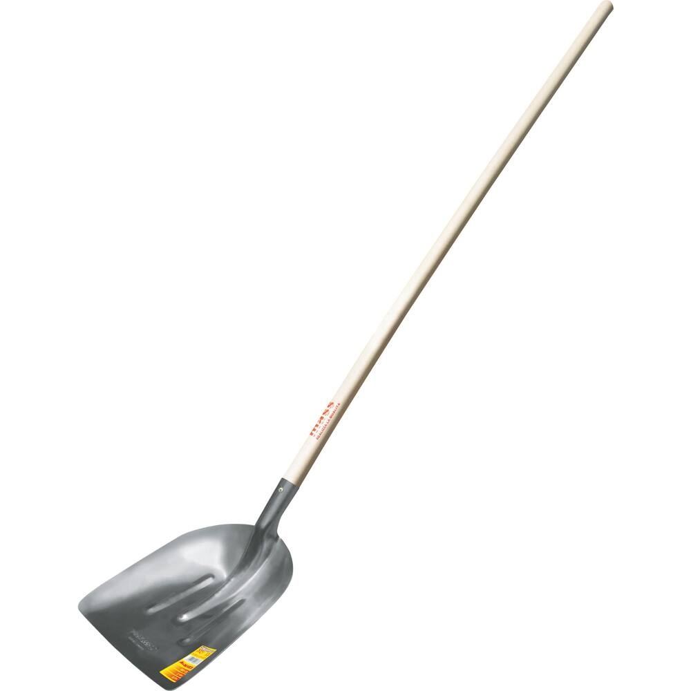 Pelle à grain/à neige en aluminium 2mm 330mm avec manche 1,2m MASS - 71365