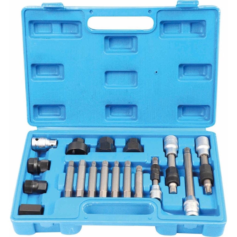 Outil de démontage poulies d'alternateurs débrayables - coffret de 18 pcs STILKER - 71703