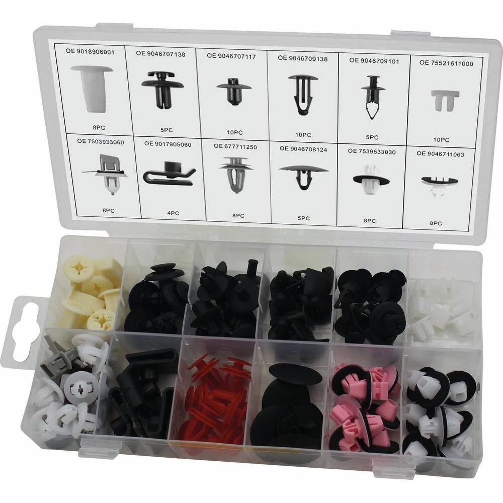 Clips de fixation en PVC TOYOTA/LEXUS - coffret de 89 pcs STILKER - 72011