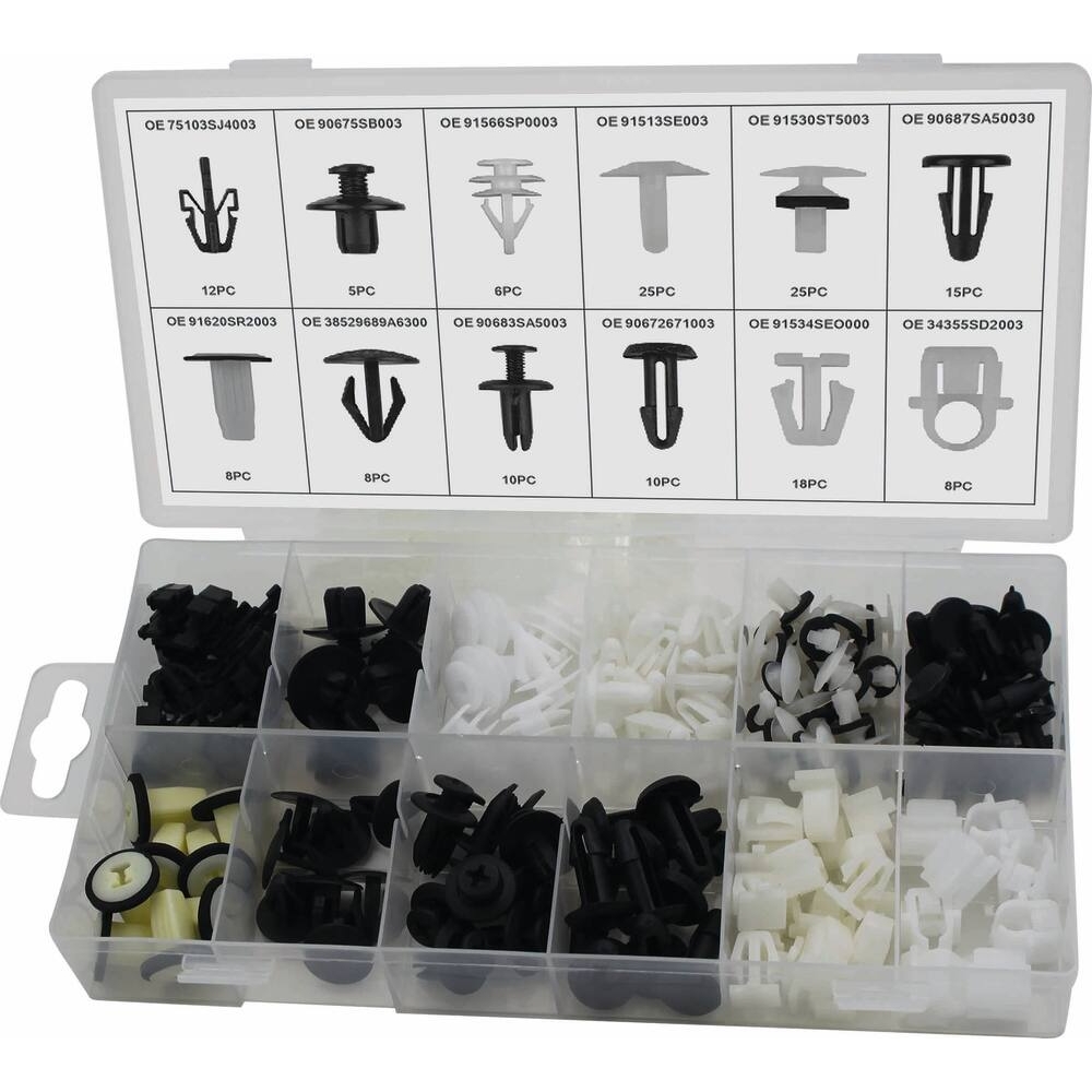 Clips de fixation en PVC HONDA - coffret de 150 pcs STILKER - 72012