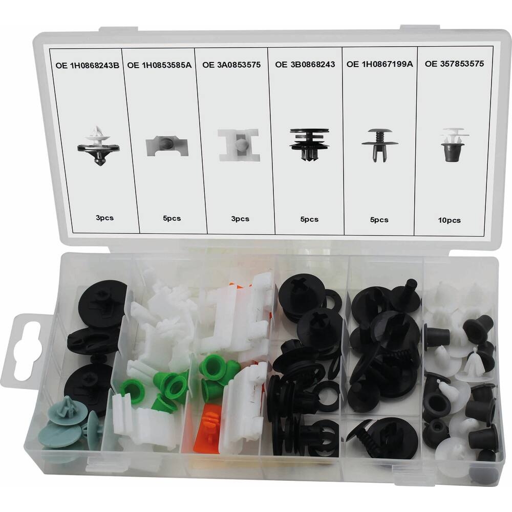 Clips de fixation en PVC Audi - coffret de 31 pcs STILKER - 72019