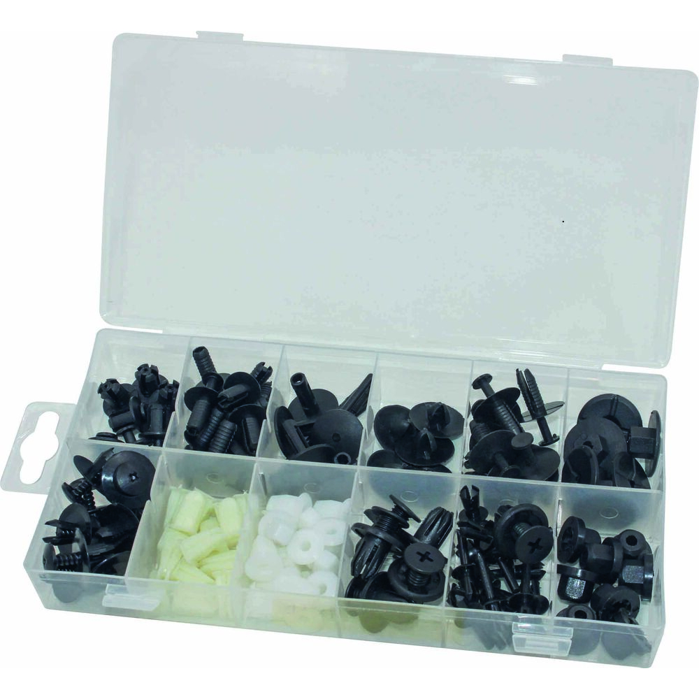 Clips de fixation en PVC - BMW Mini - coffret de 112 pcs STILKER - 72026