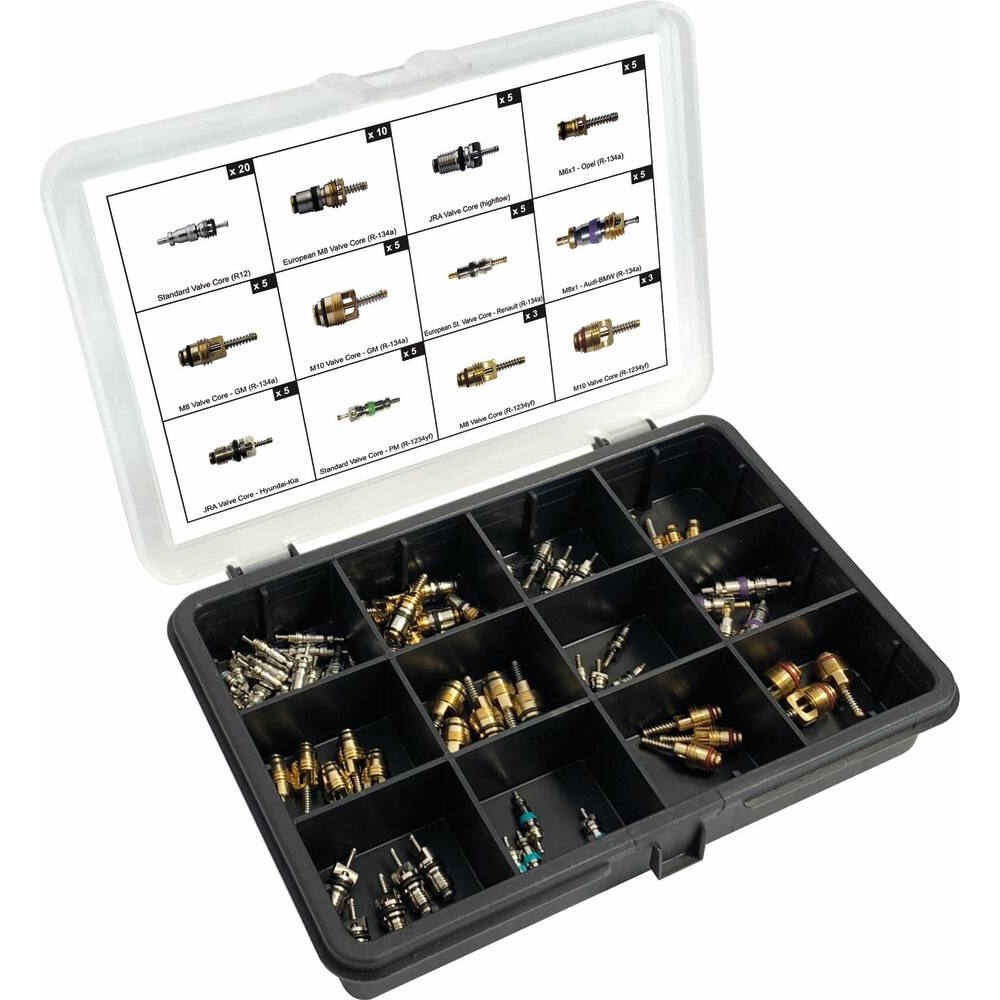 Noyaux de valve - coffret de 76pcs DRAKKAR - 72192