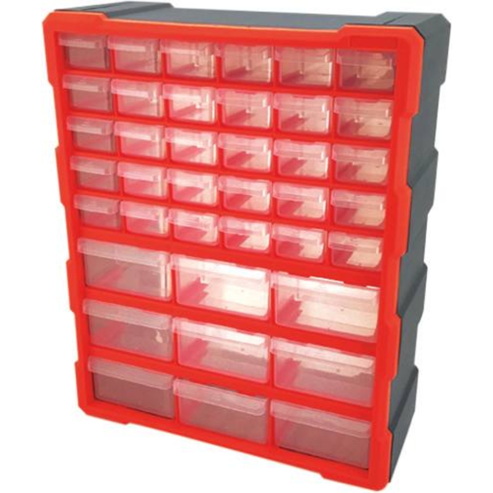 Armoire de rangement plastique 39 tiroirs 380x160x470mm DRAKKAR - 72557