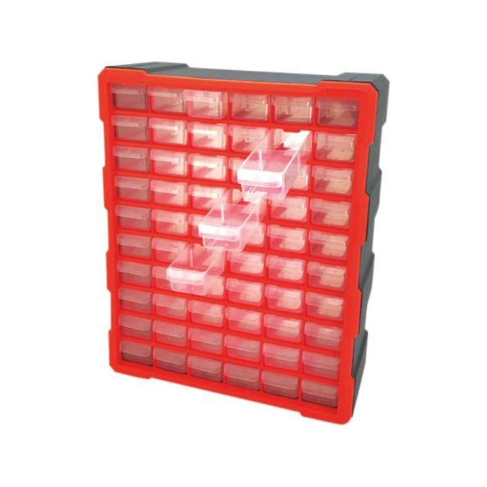 Armoire de rangement plastique 60 tiroirs 380x160x470mm DRAKKAR EQUIPEMENT - 72561