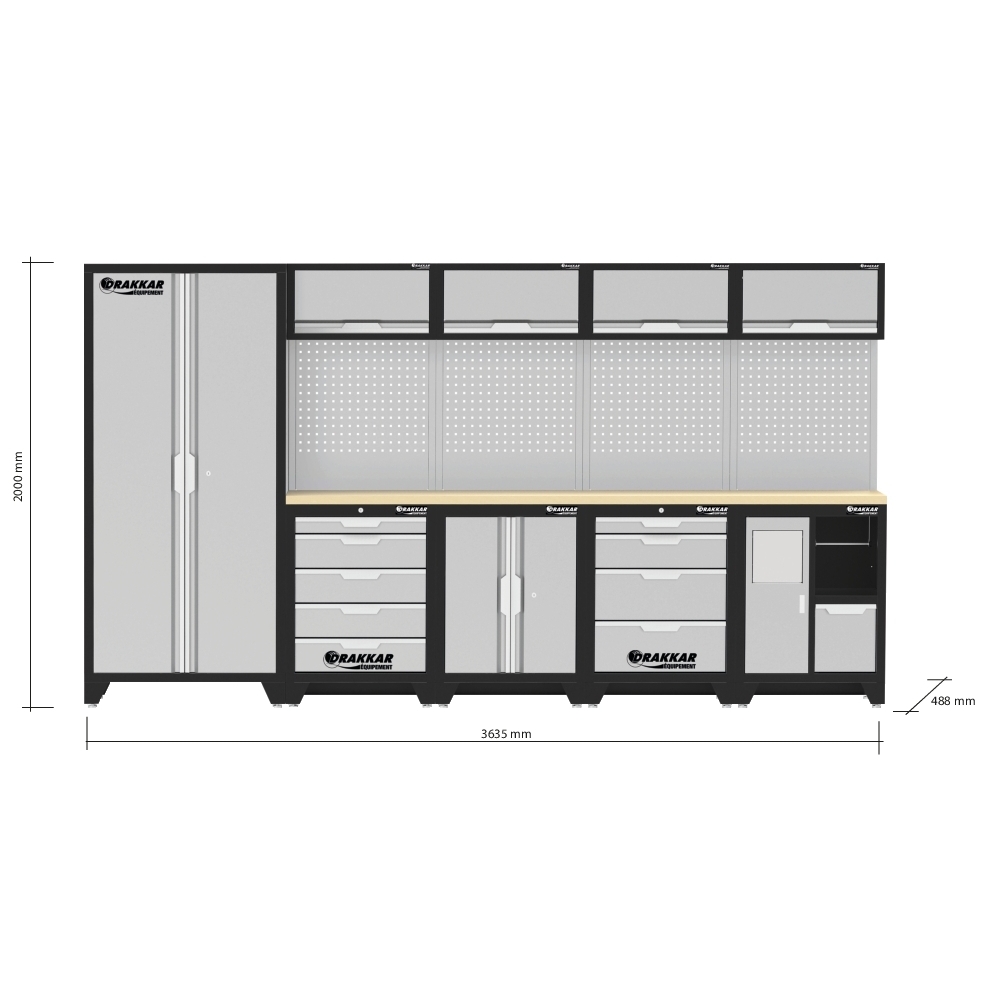 MOBILIER D'ATELIER 5 ELEMENTS HETRE - DRAKKAR EQUIPEMENT - 72583
