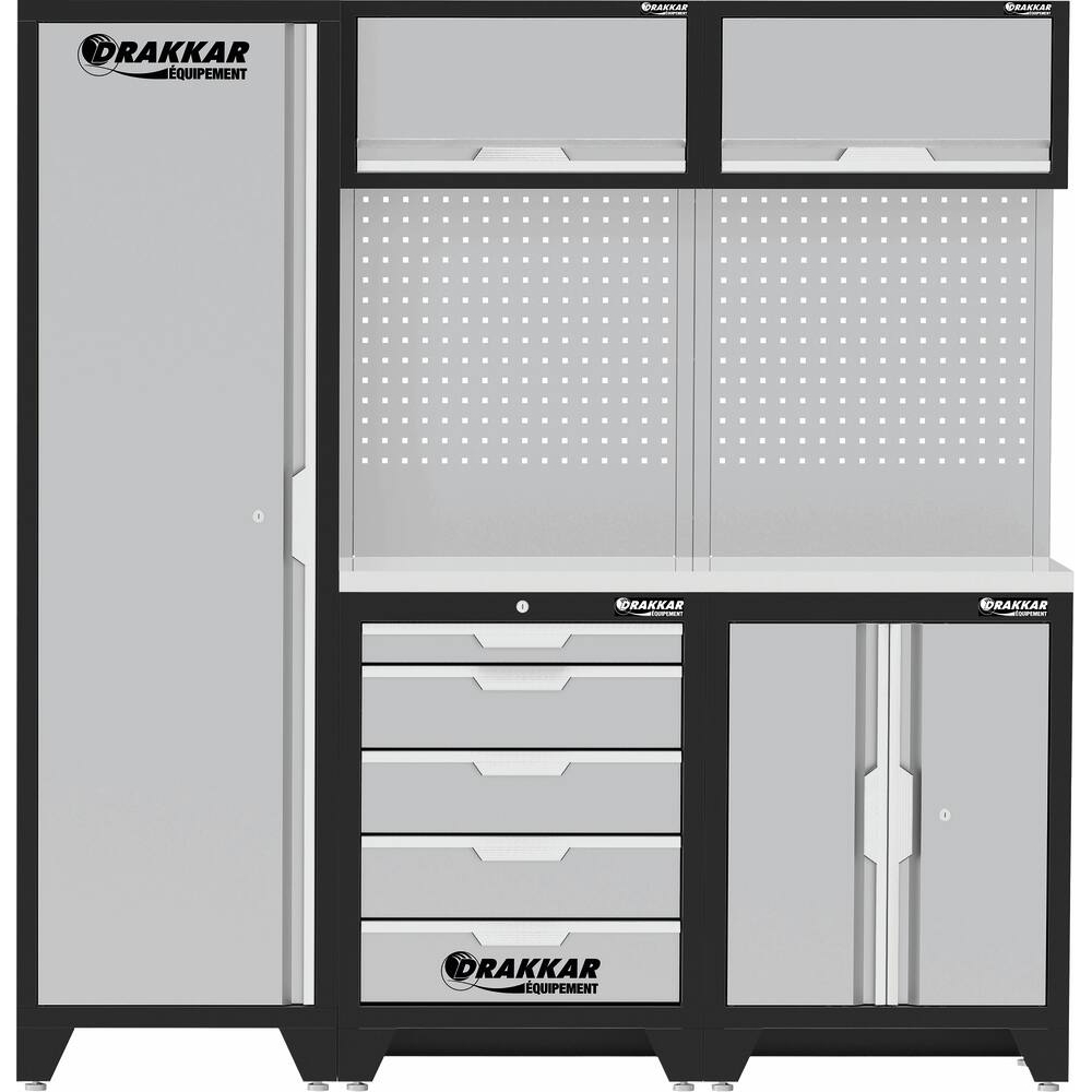 Mobilier d'atelier 3 éléments inox DRAKKAR - 72590