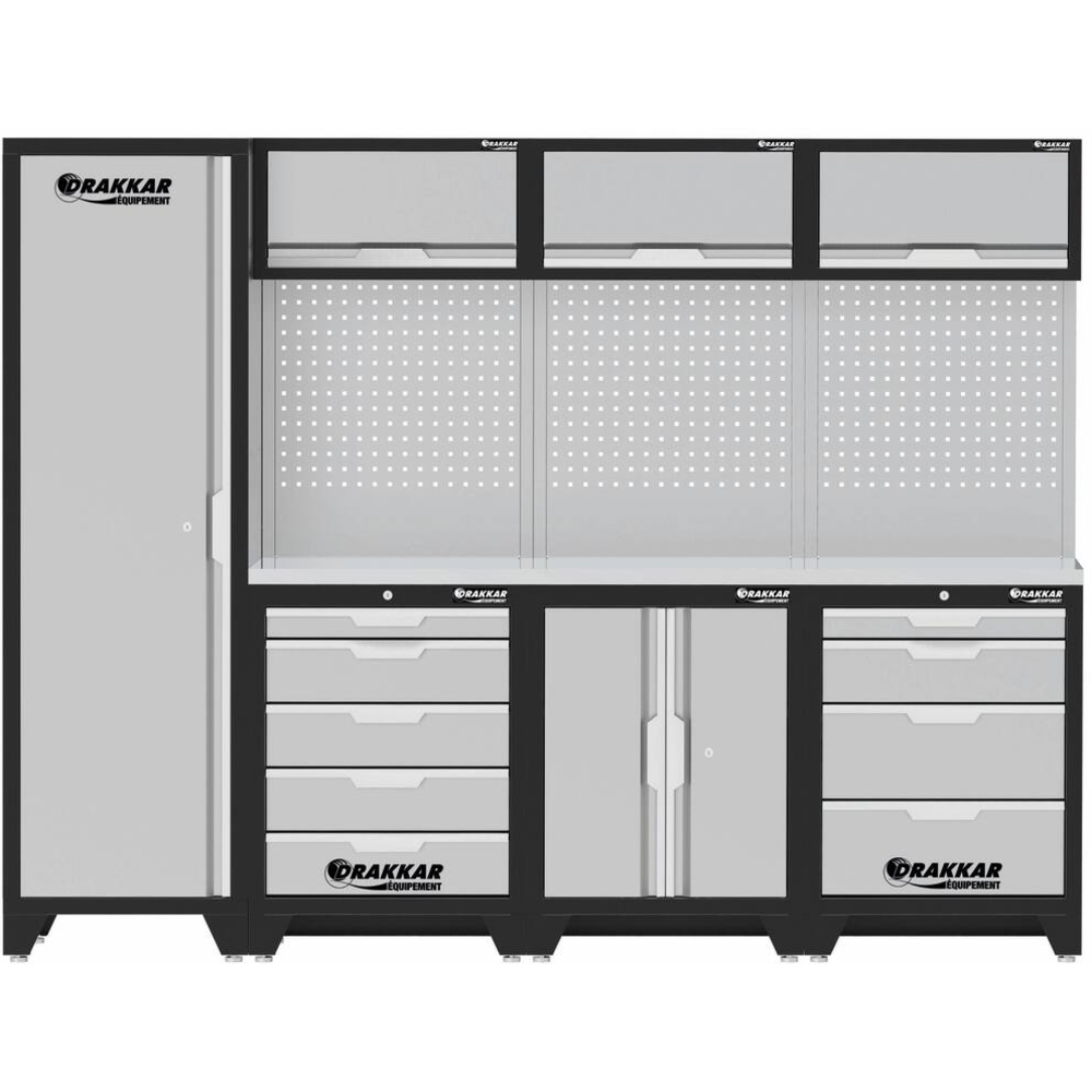 Mobilier d'atelier 4 éléments inox DRAKKAR - 72591