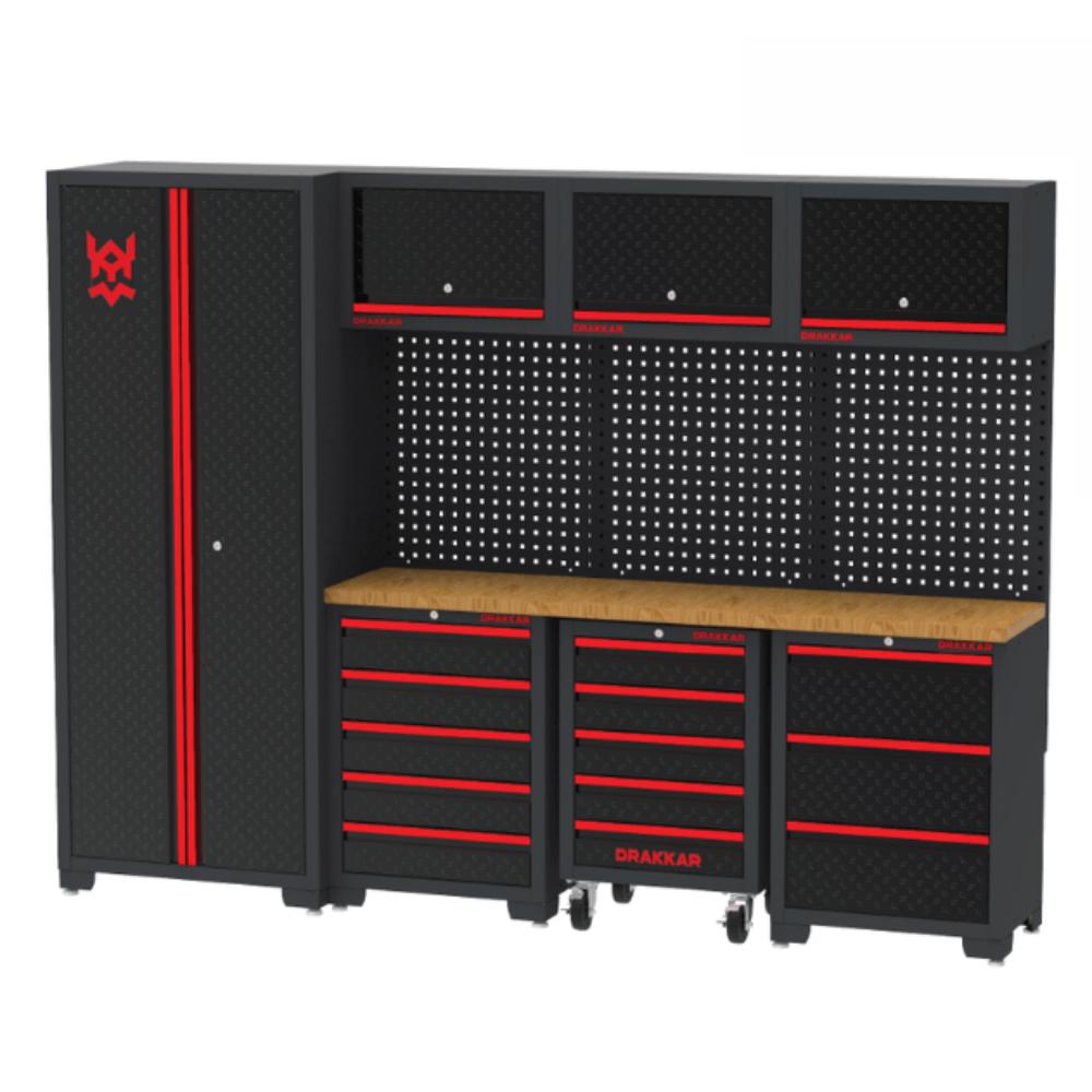 MOBILIER ATELIER NOIR 4 ELEMENTS BOIS DRAKKAR 72601