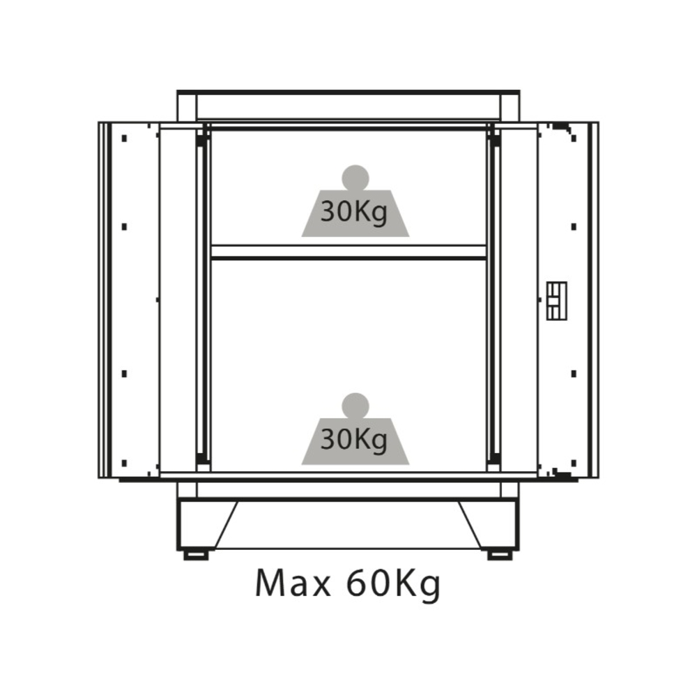 MEUBLE BAS A 2 PORTES - DRAKKAR EQUIPEMENT - 72622