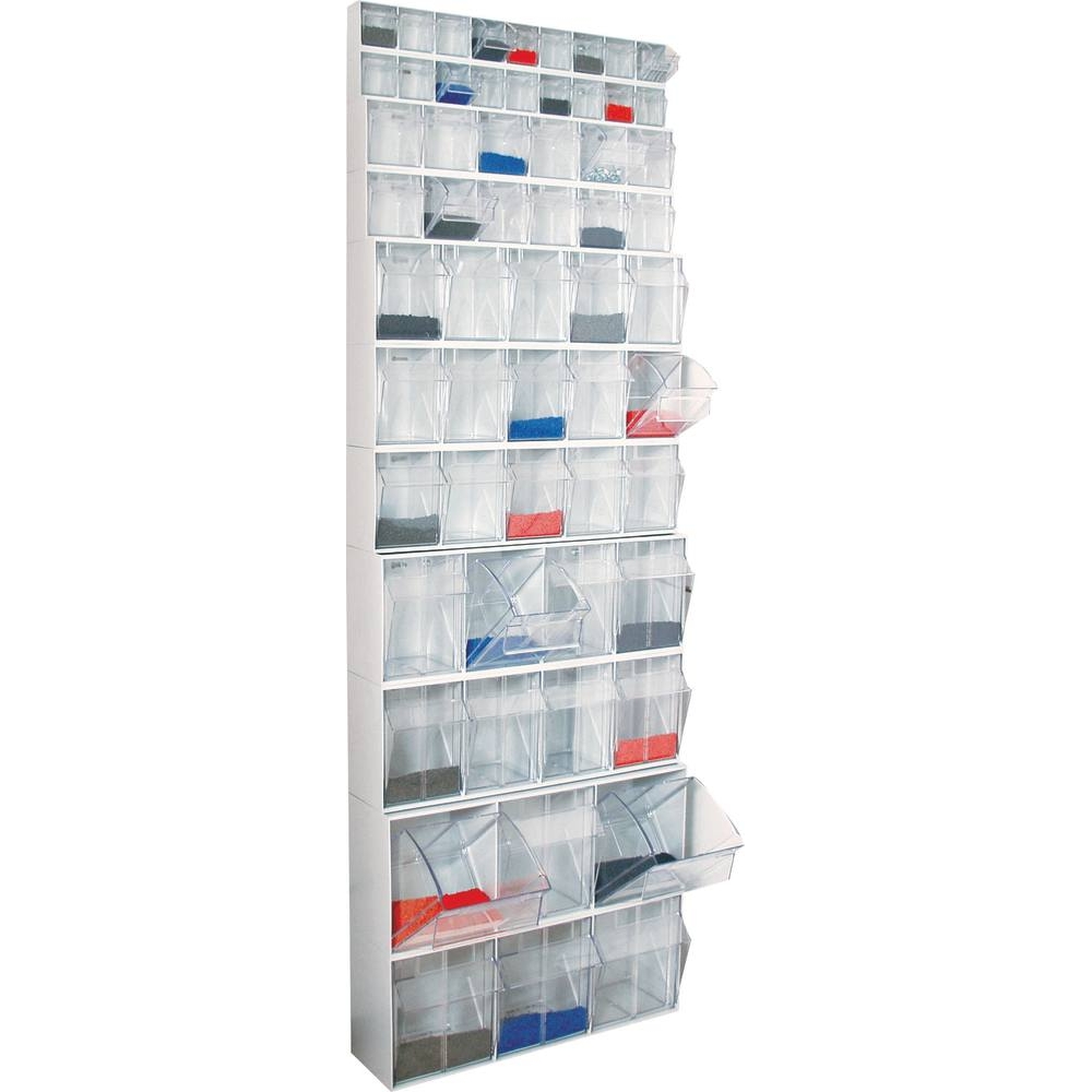 Armoire de rangement 11 modules avec 59 tiroirs basculants 1800x600x241mm TAYG - 72672