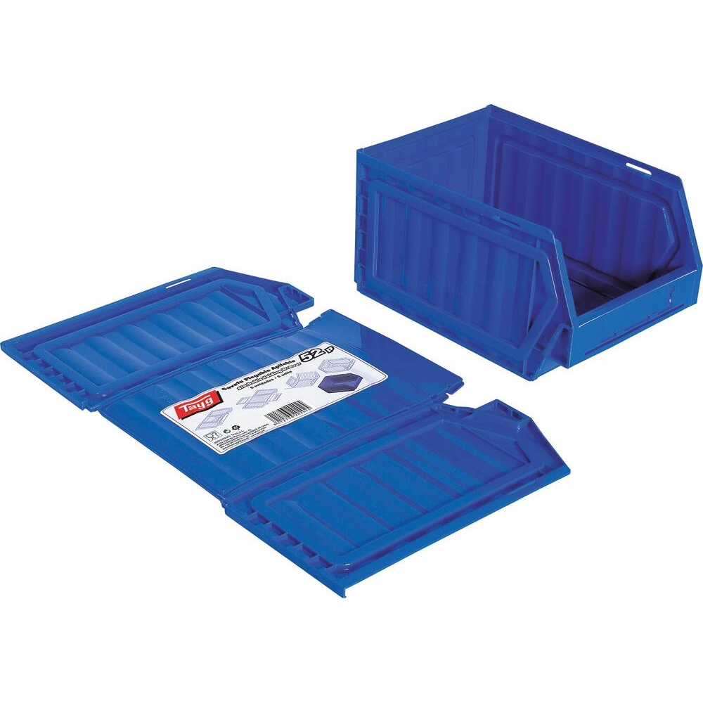 Boîte à bec pliable bleue 236x160x130mm - lot de 5 pcs TAYG - 72694