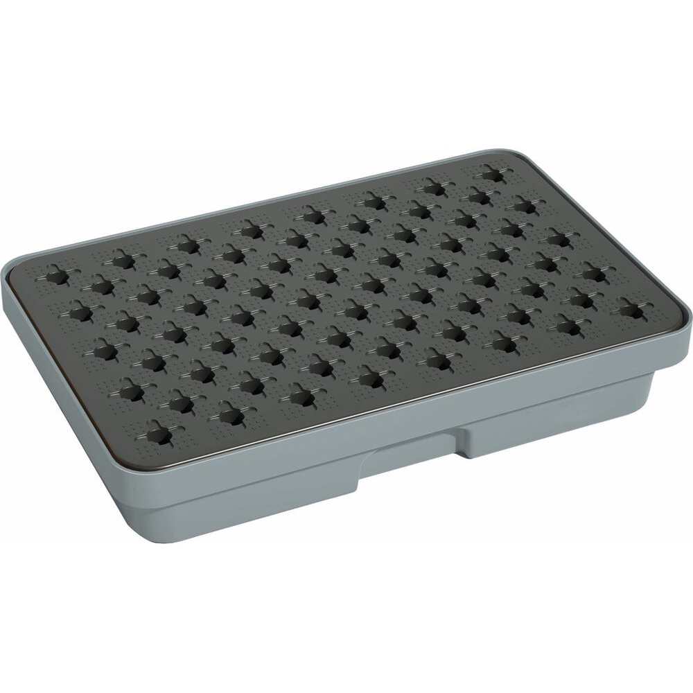 Bac de rétention 20L avec caillebotis 100% PE ultra bas DRAKKAR - 72804