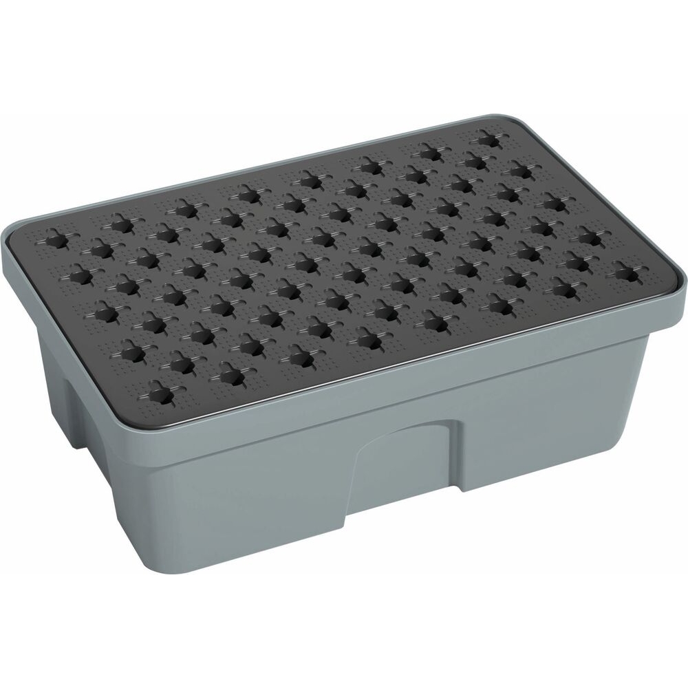 Bac de rétention 40L avec caillebotis 100% PE ultra bas DRAKKAR - 72806