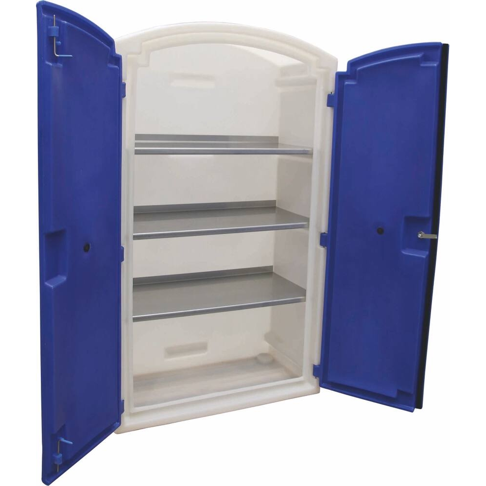 Armoire de rétention 100% PEHD 3 étagères inox pour produits corrosifs DRAKKAR - 72832