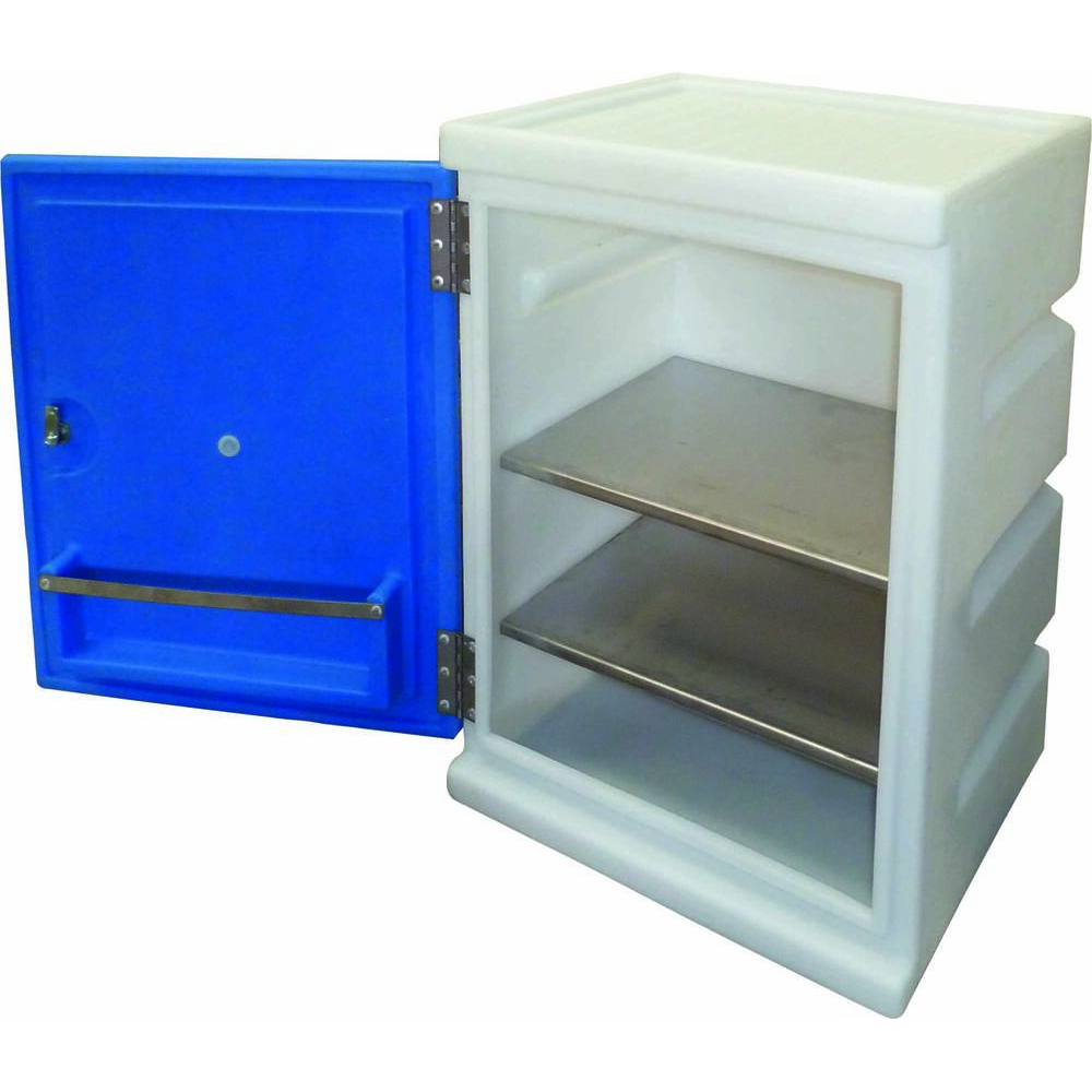 Armoire de sécurité 100% PEHD avec étagères inox pour petits contenants corrosifs DRAKKAR - 72834