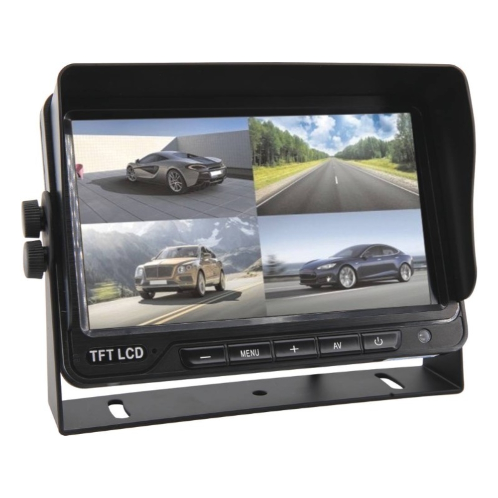 Ecran 10' fractionné 12/24v 4 entrées vidéos + sortie audio SODIFLASH - 74510