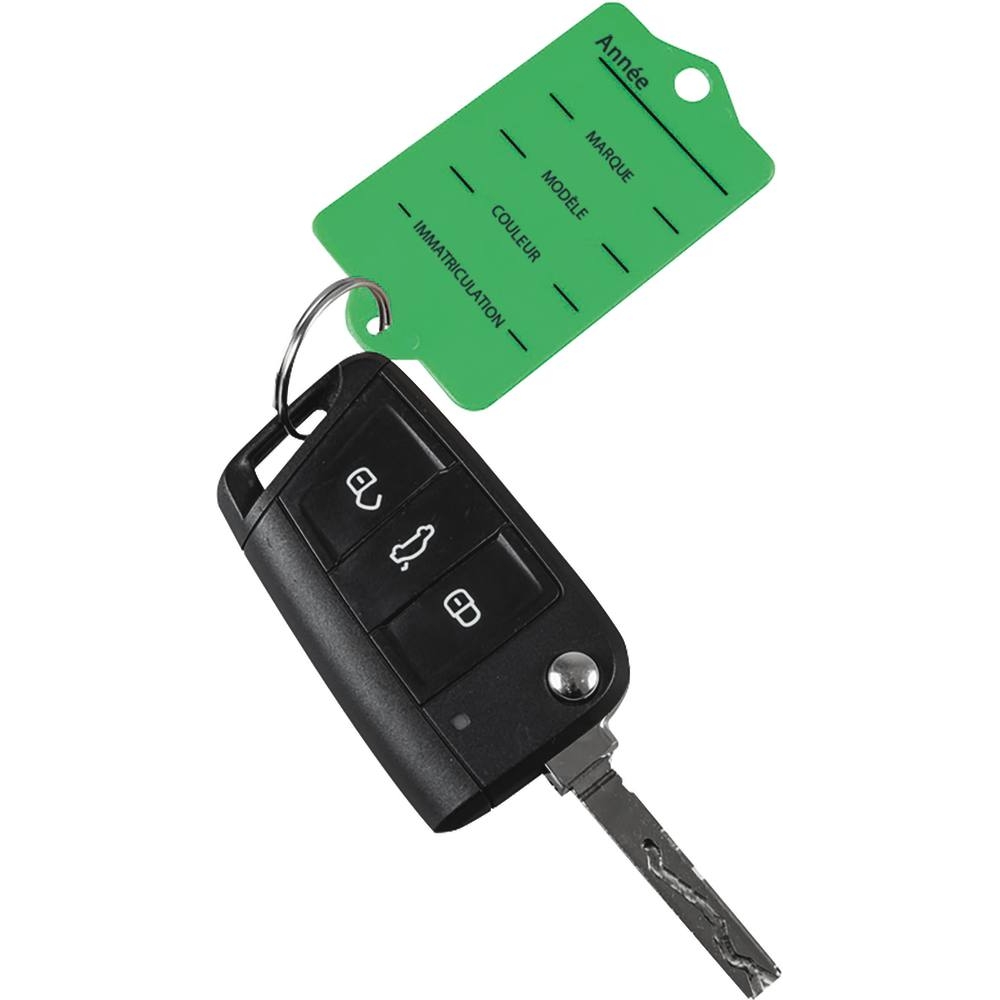 Porte-clés plastique vert + 2 feutres - lot de 200 pcs EICHNER - 74655