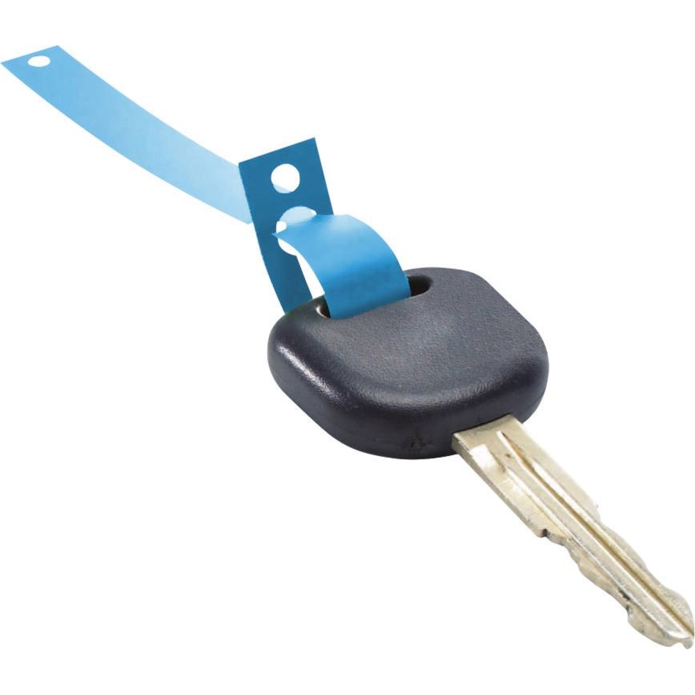 Porte-clés plastique à jeter bleu - rouleau de 1000 pcs EICHNER - 74658