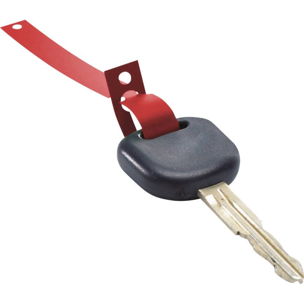 Porte-clés plastique à jeter rouge - rouleau de 1000 pcs EICHNER - 74660