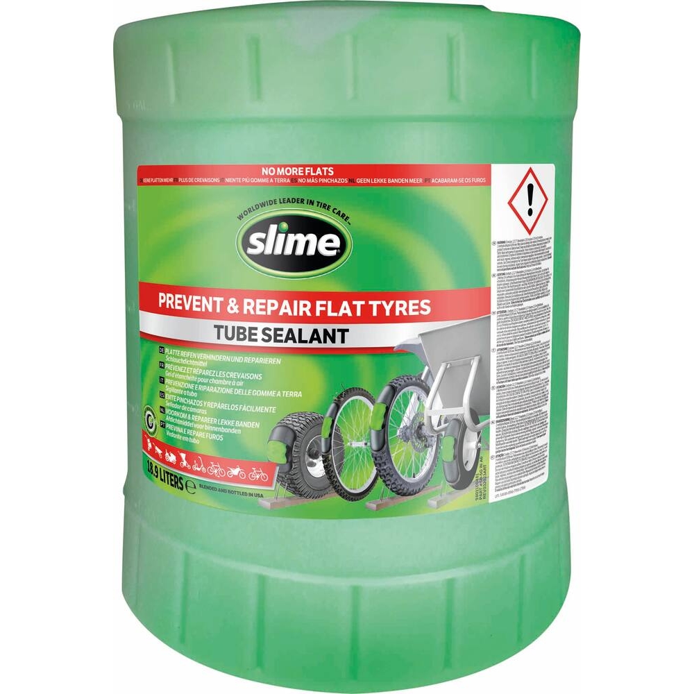 Anti-crevaison gel fluide vert - chambre à air - 18,9L SLIME - 74788
