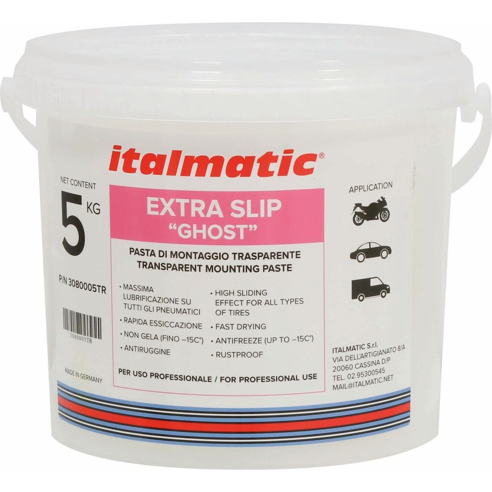 Crème de montage transparente pour pneu - seau de 5kg - 74903